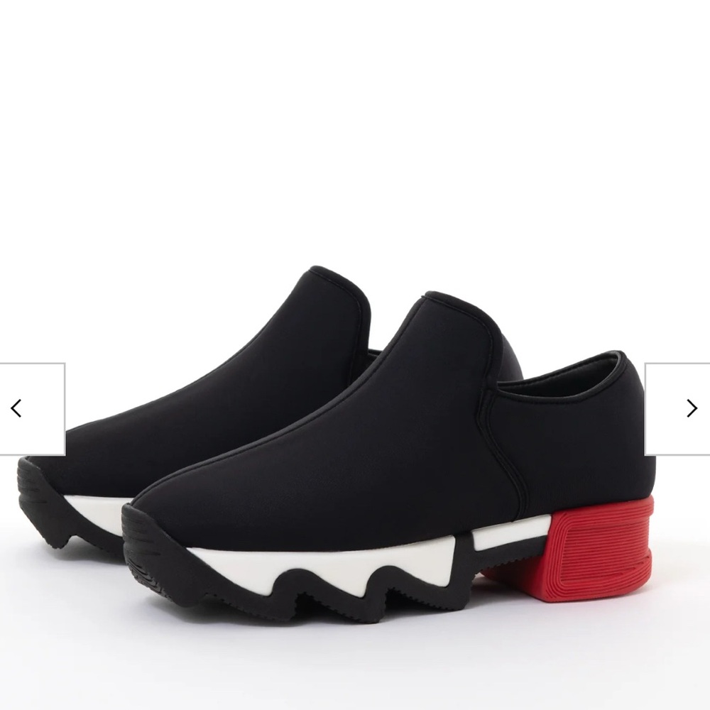 iRi Unisex WES I Black Red Low Top Neoprene Sneaker EU 37.5 NWT